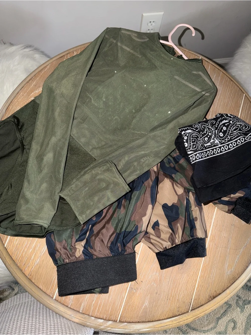 Weissman Olive Camo Dance Jogger Pants